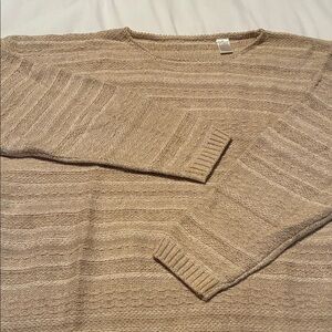 Men's Beige Knitted Sweater